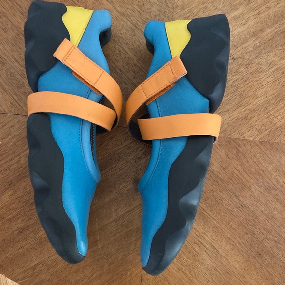 Camper Women's Dub Ballerina Sneakers Blue / Orange / Yellow EU 39 US 9 - Picture 4 of 5